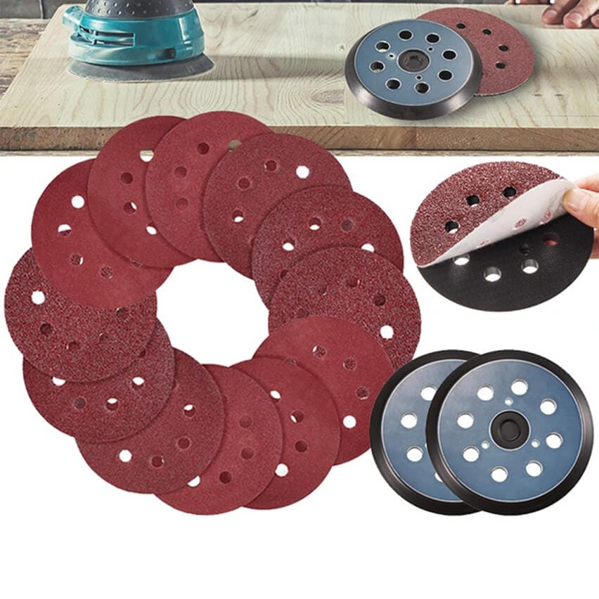 Discos de Lixa 8 Orificios Lixadeira - Image 2