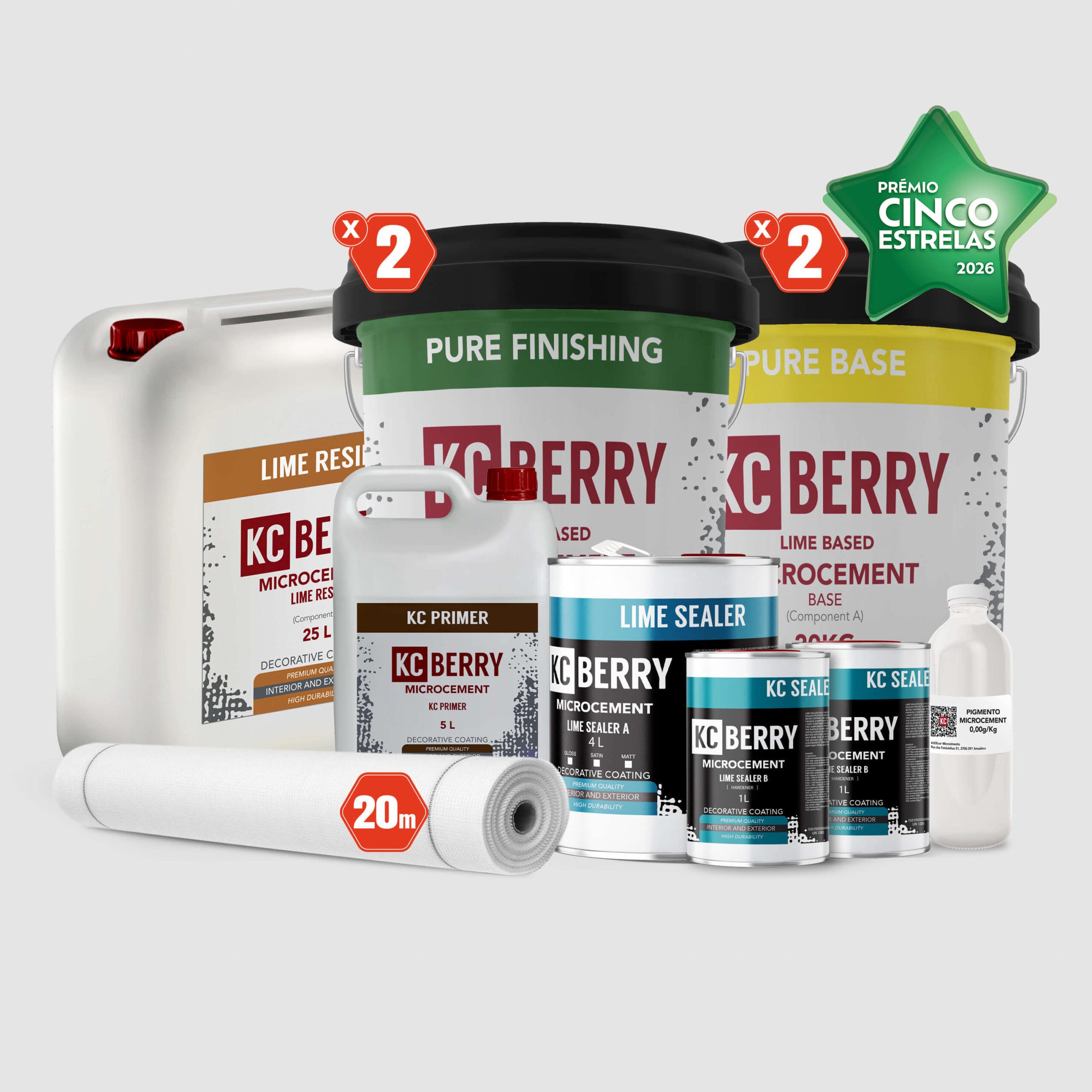 Microcimento Kcberry PURE Kit 20m2 – KCBerry Microcimento